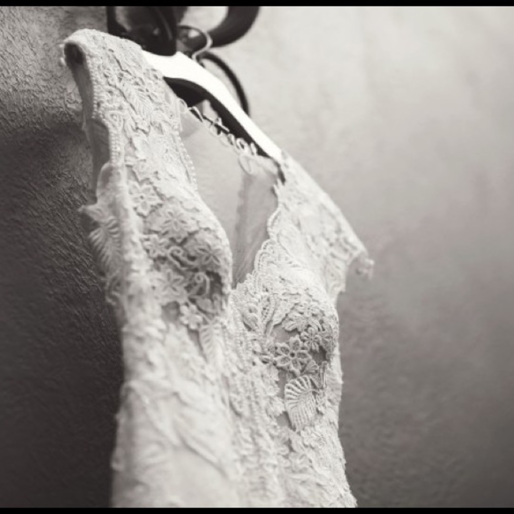 Berta Classic Lace and Pearl Berta Bridal Dress